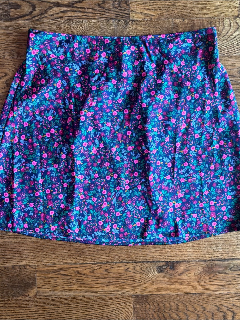 J. Crew Navy Floral Skirt | Size Large | Pull On | NWT - Picture 2 of 6